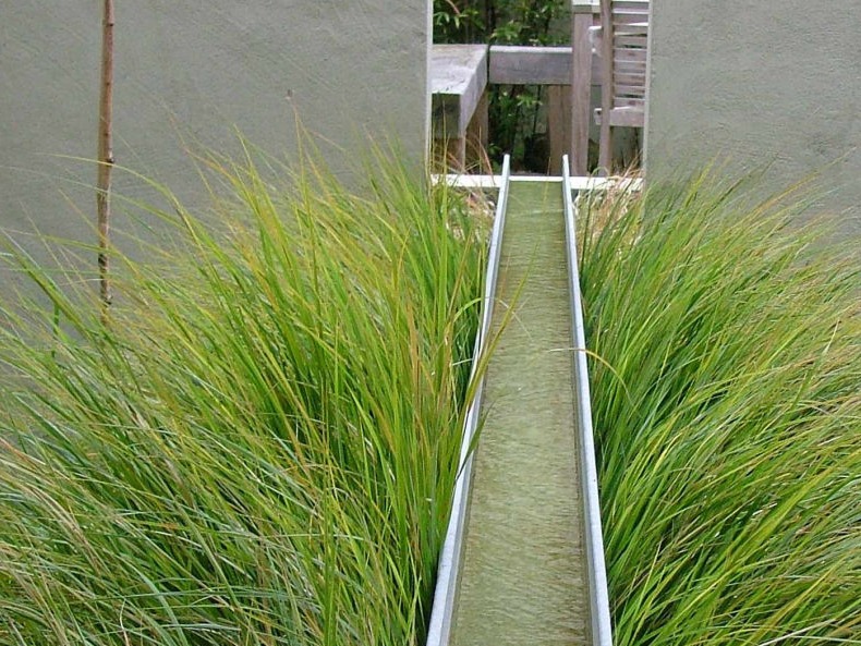 Planting Design / New perennial planting being laid out